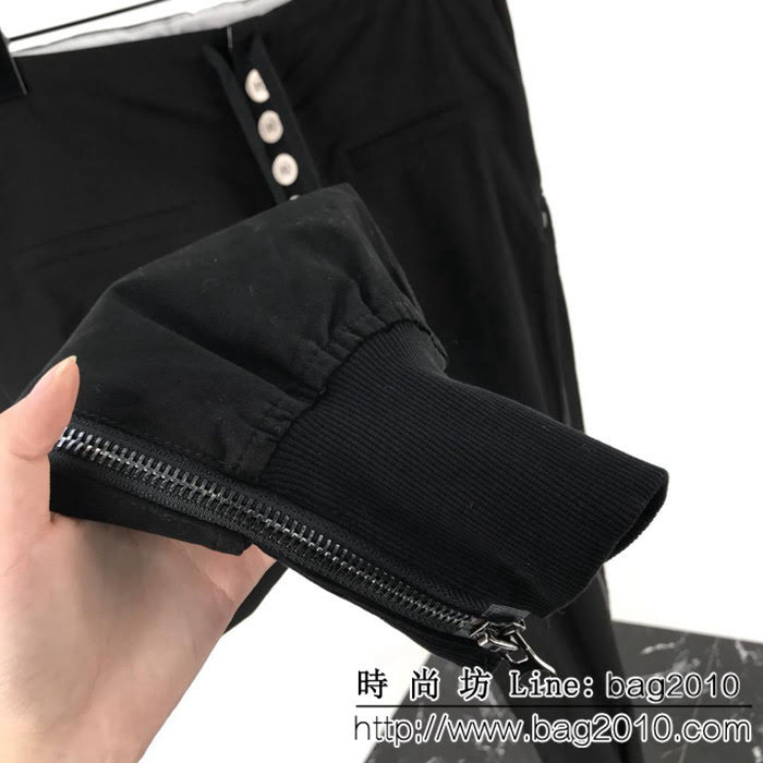 Ro歐文斯 暗黑系列 鋒鎖腿 百搭款小腳褲 男女同款  ydi1500